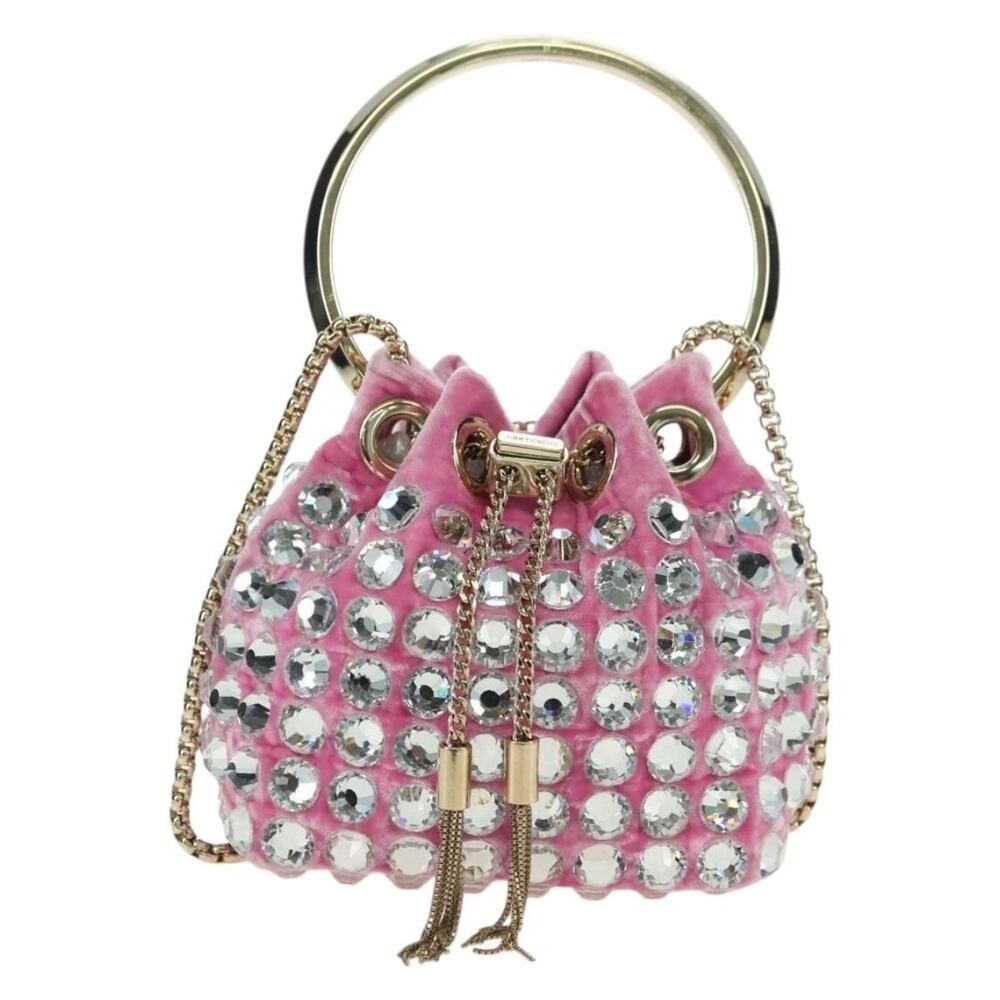 Jimmy Choo Chain Bonbon Shoulder Bag Pink